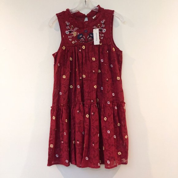 Francesca's Collections Dresses & Skirts - Francesca's Miami Floral Boho Embroidered Dress S